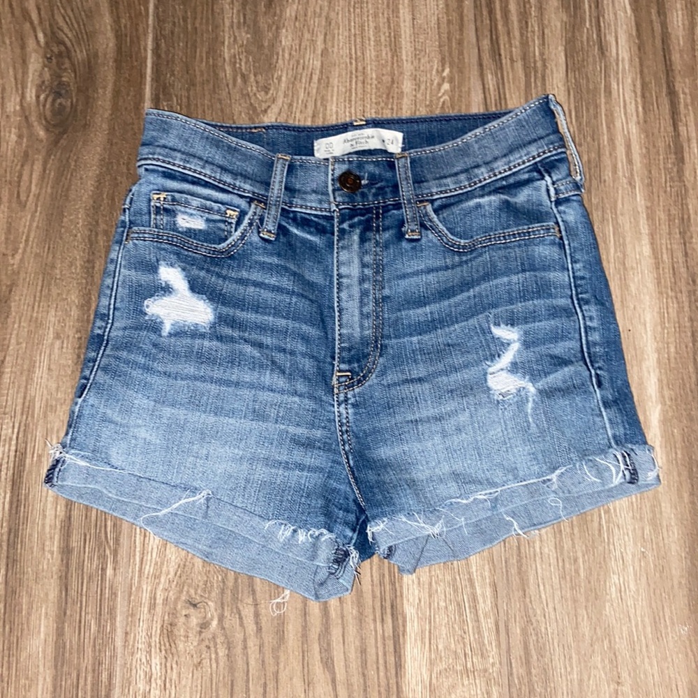 Abercrombie & Fitch blue Jean shorts